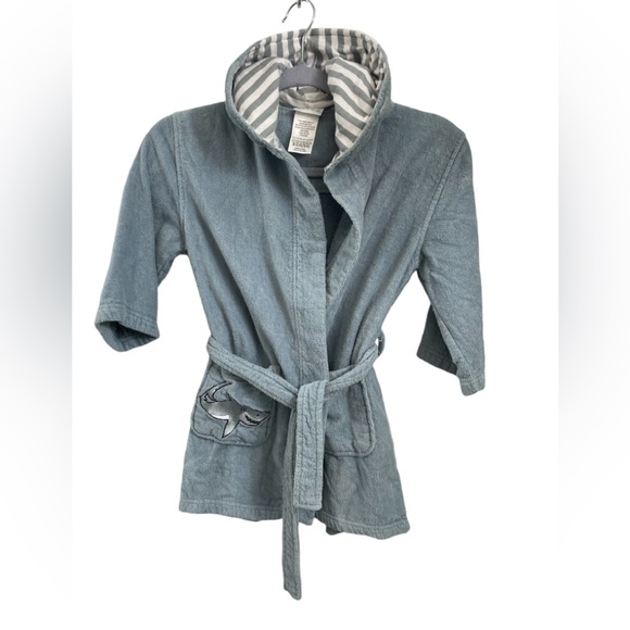 Saint Eve Gray Shark Theme Hoodie Coverup Sz (S 5-6) - Picture 1 of 4